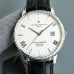 VACHERON CONSTANTIN Best Edition with 9015 Movement Italian cowhide Black/Red Watch Strap 42mm Watch